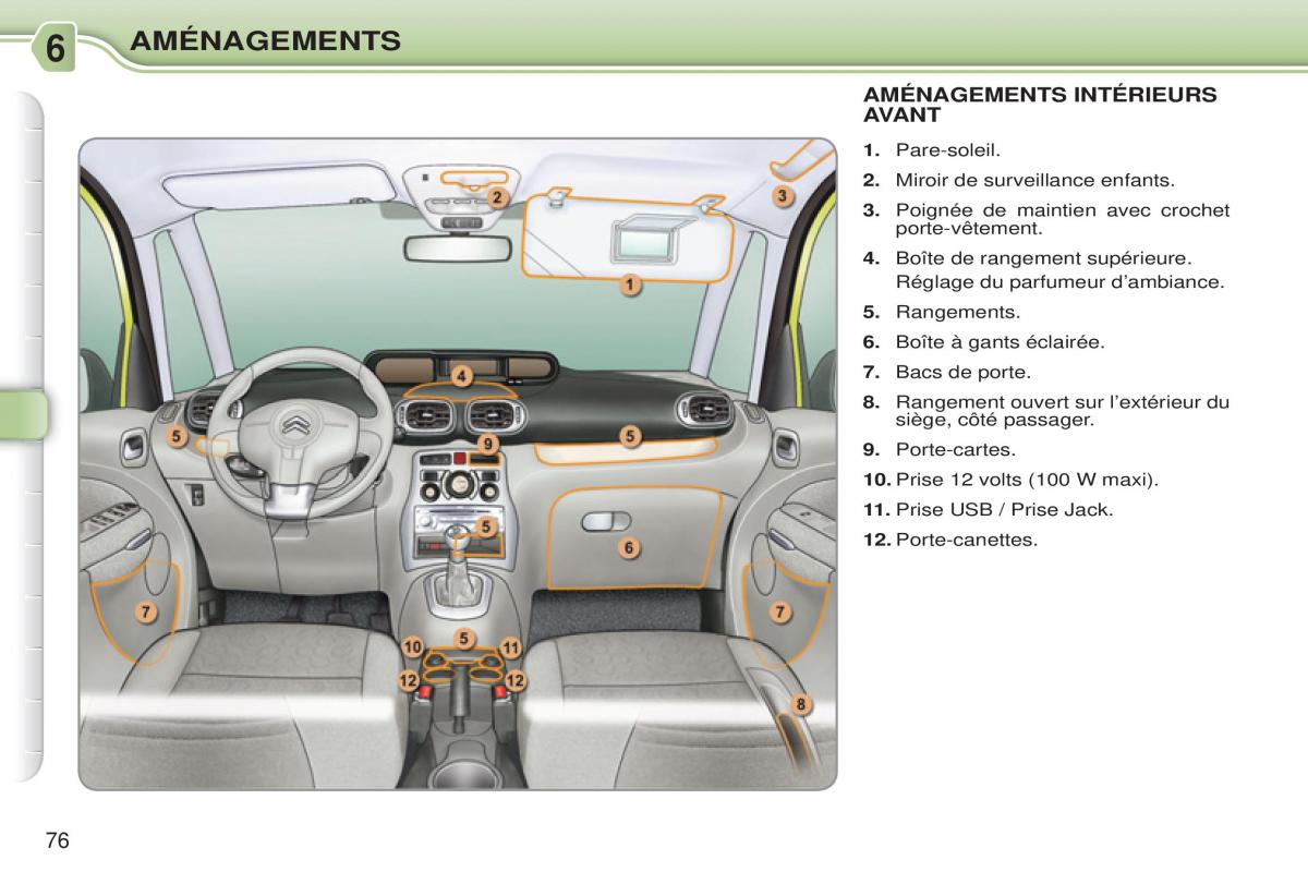 Citroen C3 Picasso manuel du proprietaire / page 78