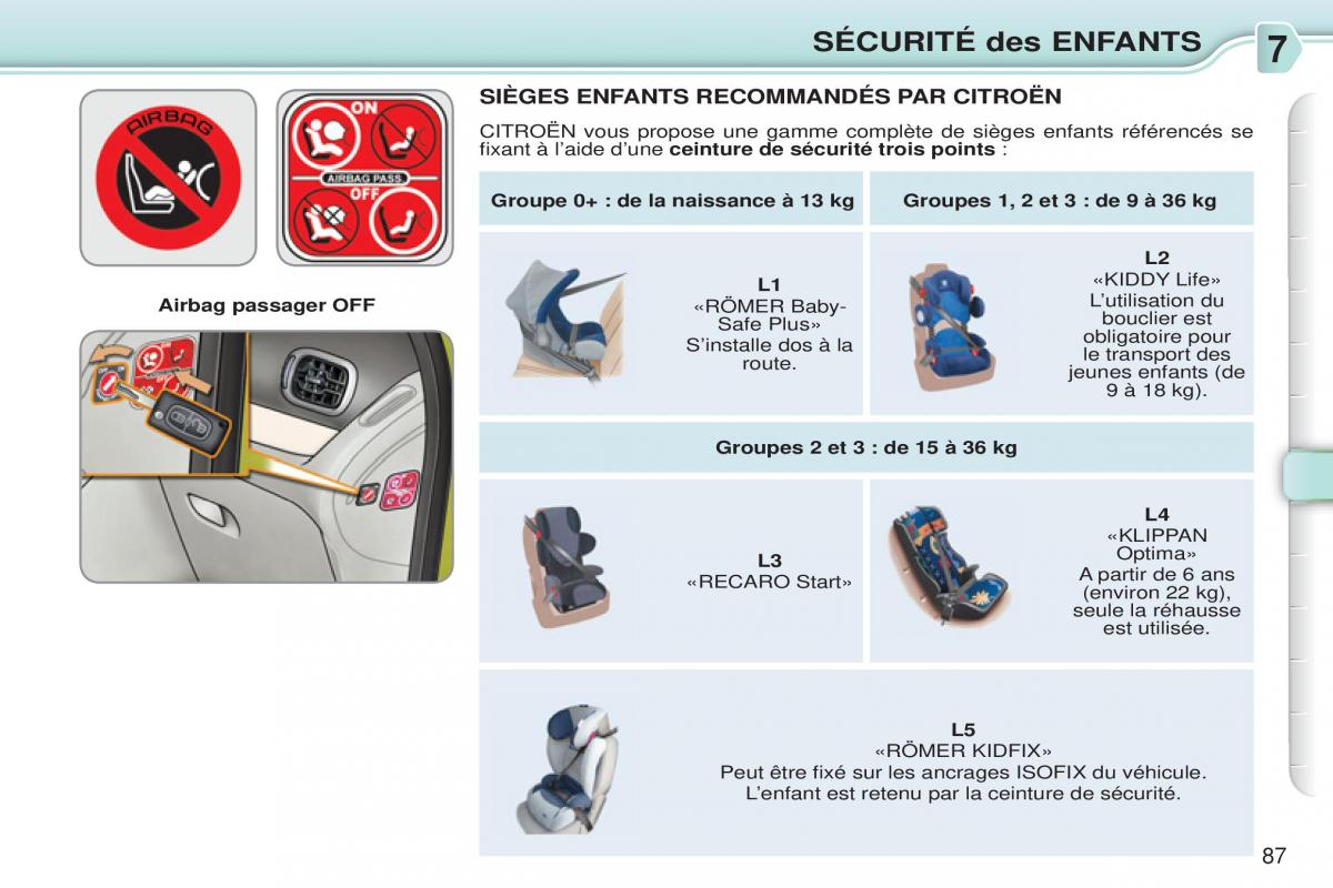 Citroen C3 Picasso manuel du proprietaire / page 89