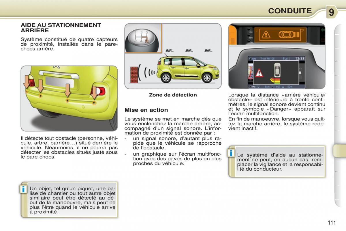 Citroen C3 Picasso manuel du proprietaire / page 113