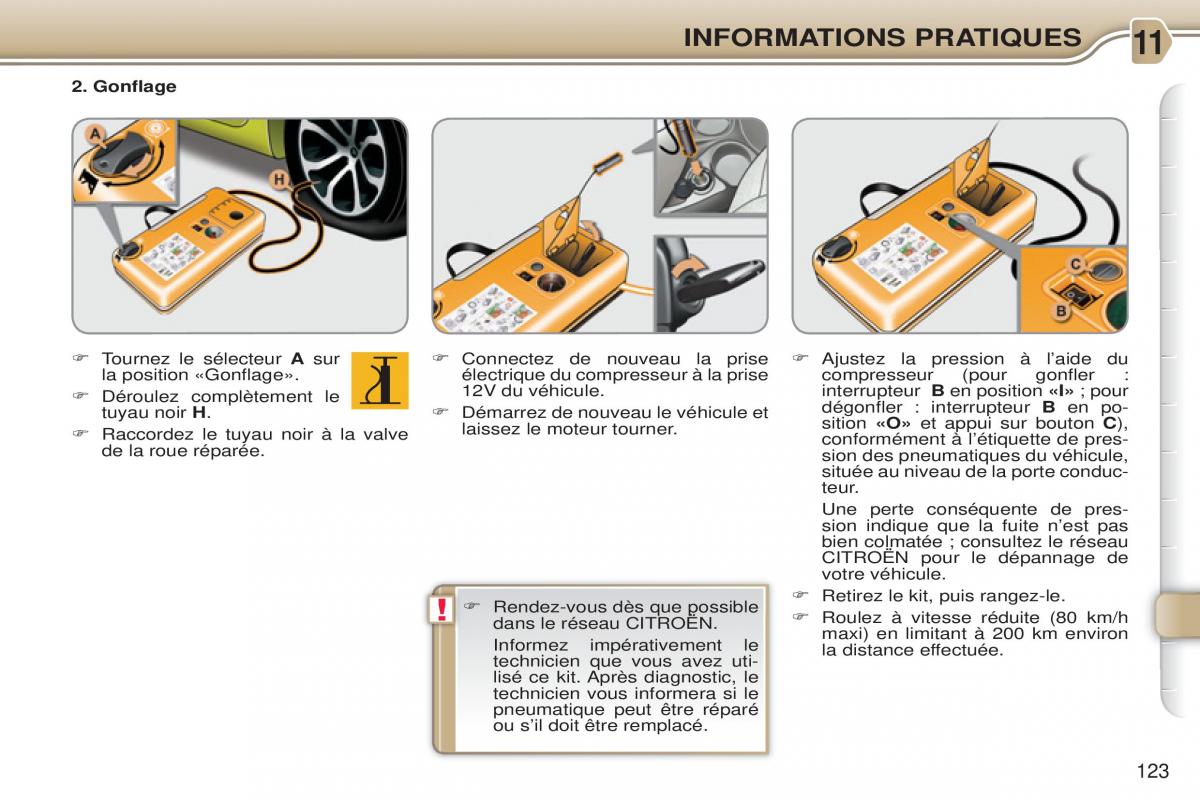 Citroen C3 Picasso manuel du proprietaire / page 125