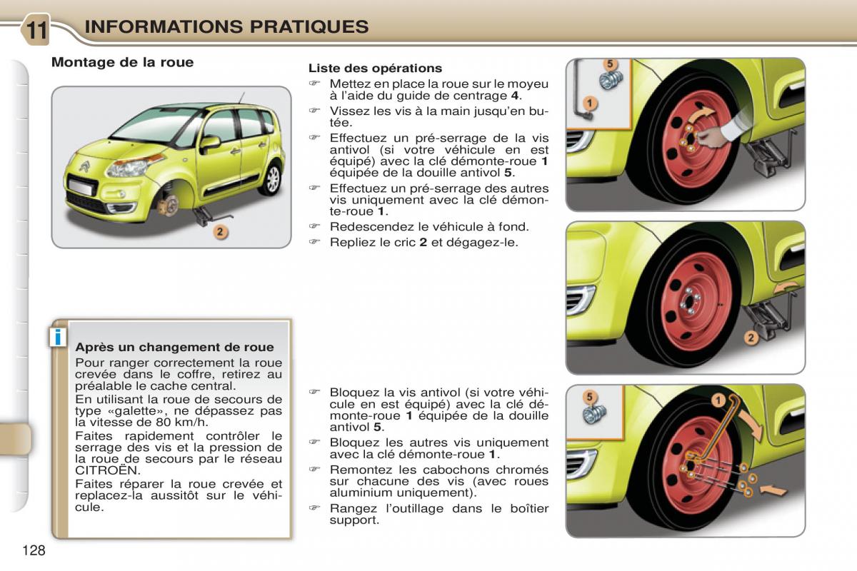 Citroen C3 Picasso manuel du proprietaire / page 130