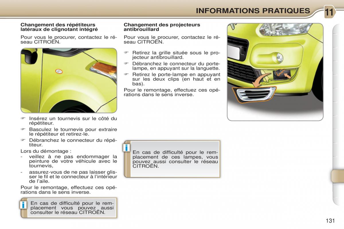 Citroen C3 Picasso manuel du proprietaire / page 133