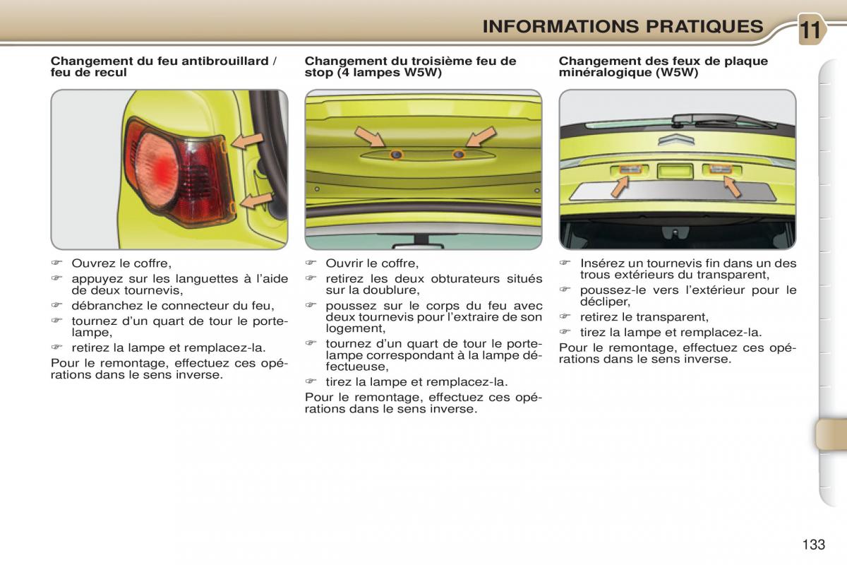 Citroen C3 Picasso manuel du proprietaire / page 135