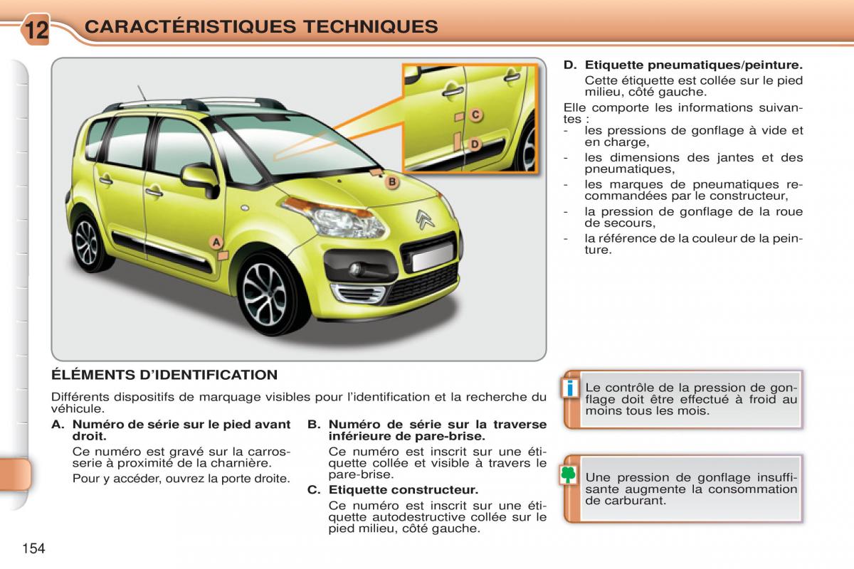 Citroen C3 Picasso manuel du proprietaire / page 156