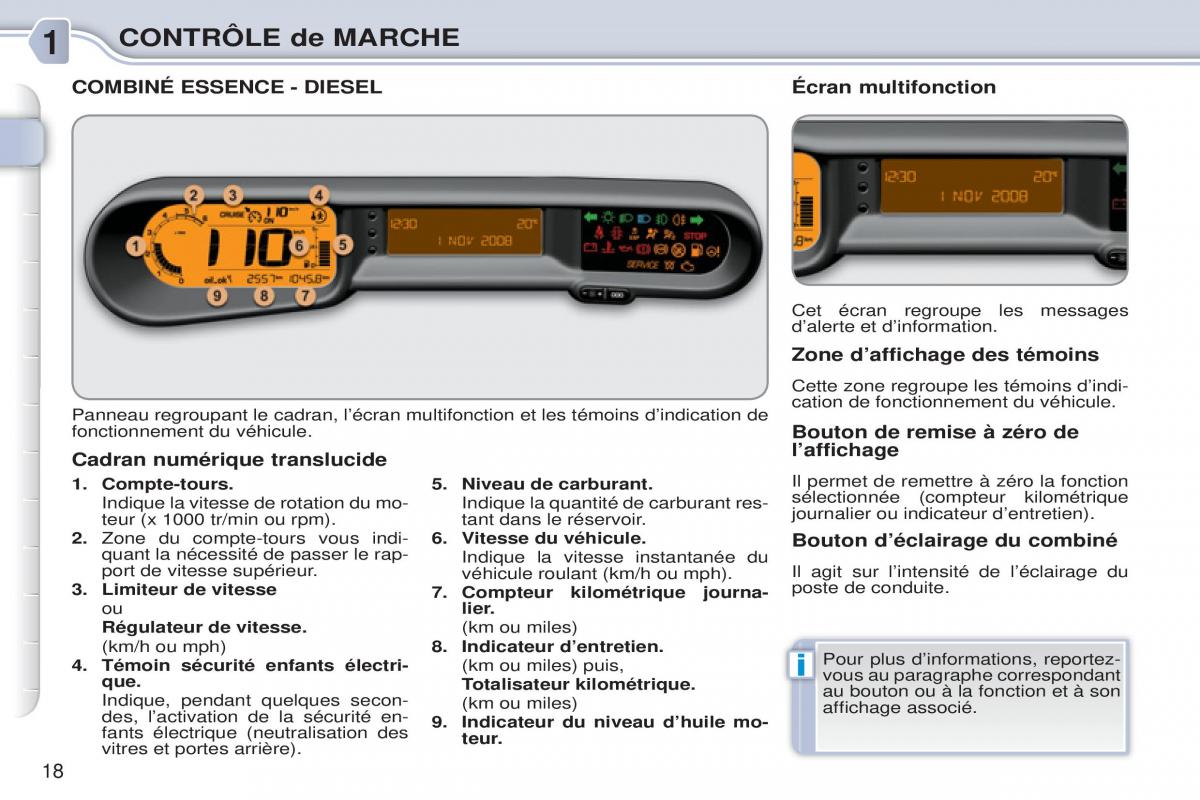 Citroen C3 Picasso manuel du proprietaire / page 20