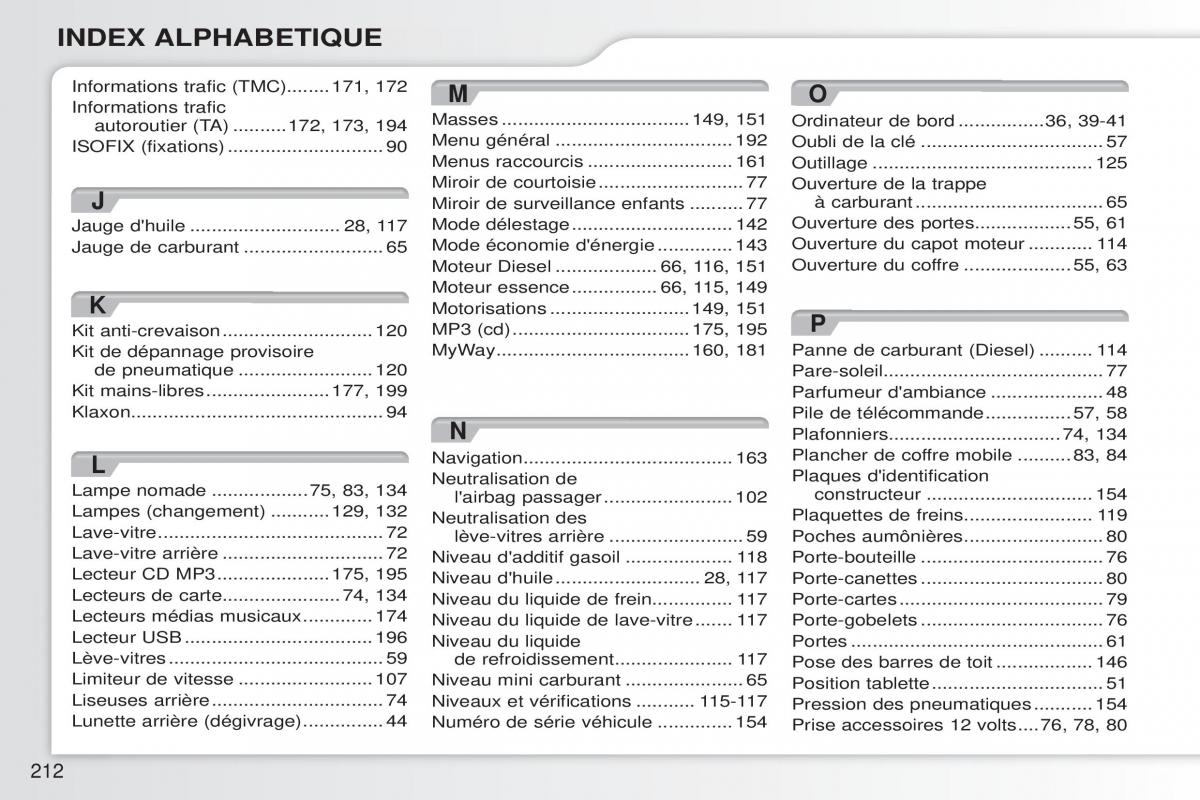 Citroen C3 Picasso manuel du proprietaire / page 214