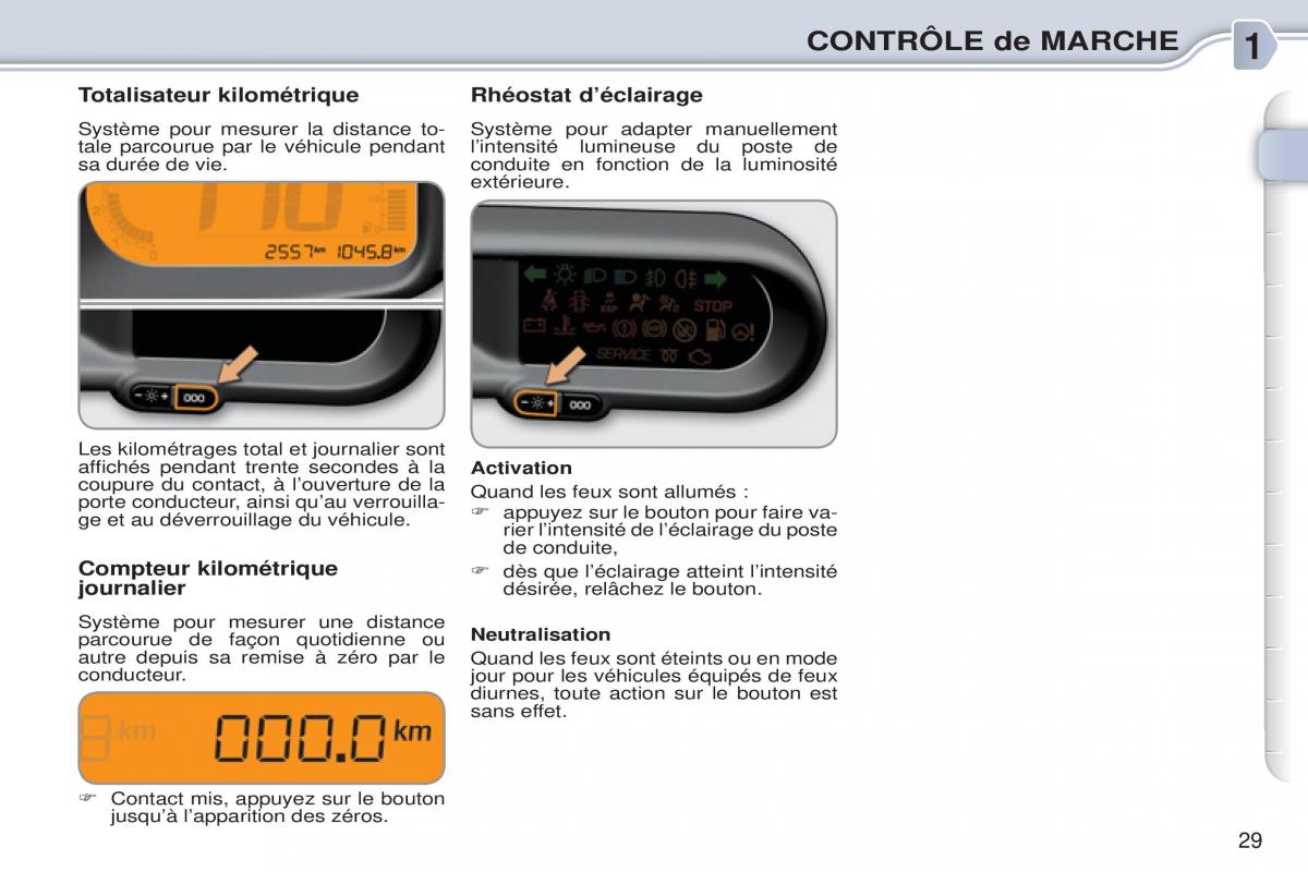 Citroen C3 Picasso manuel du proprietaire / page 31