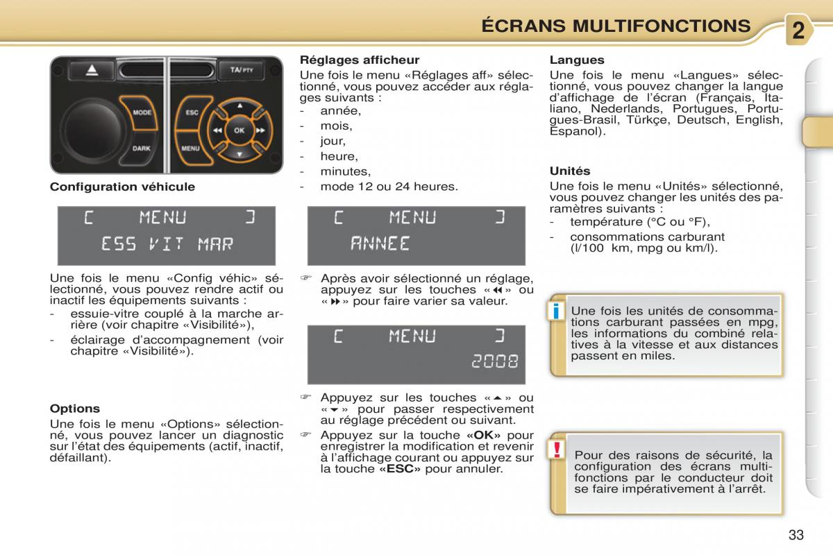 Citroen C3 Picasso manuel du proprietaire / page 35