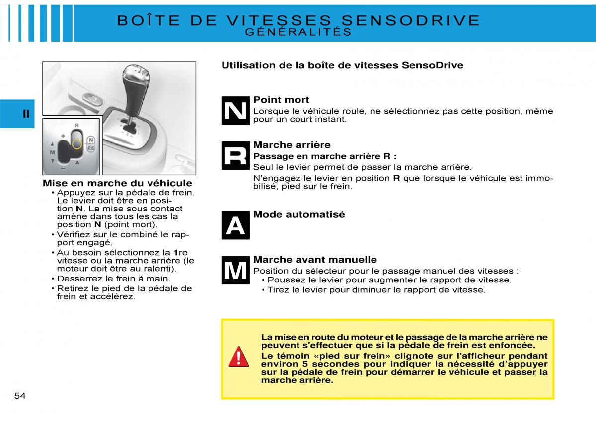 Citroen C3 Pluriel manuel du proprietaire / page 57