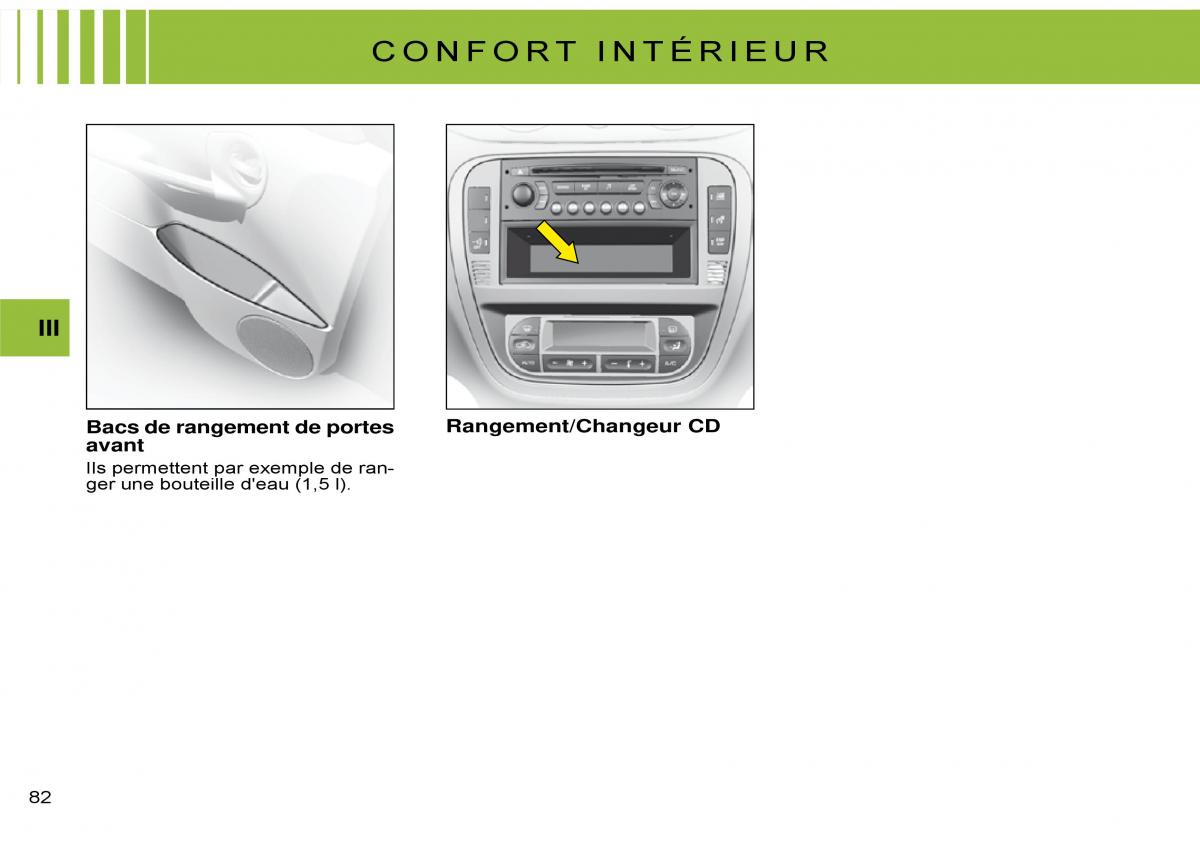 Citroen C3 Pluriel manuel du proprietaire / page 86