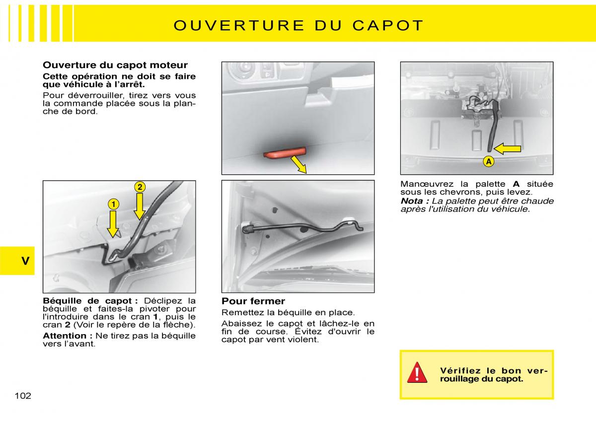 Citroen C3 Pluriel manuel du proprietaire / page 106