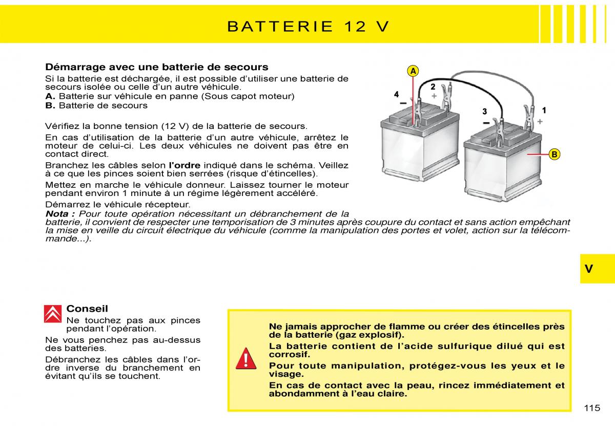 Citroen C3 Pluriel manuel du proprietaire / page 121