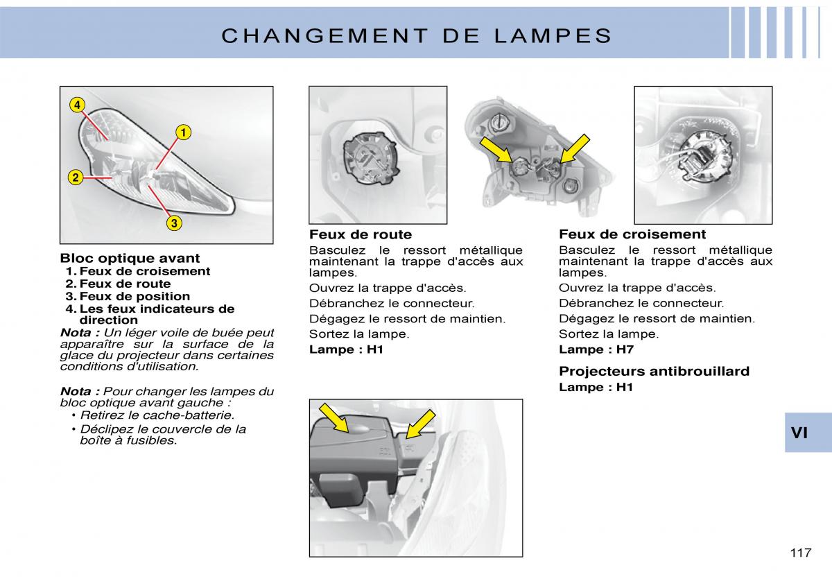 Citroen C3 Pluriel manuel du proprietaire / page 123