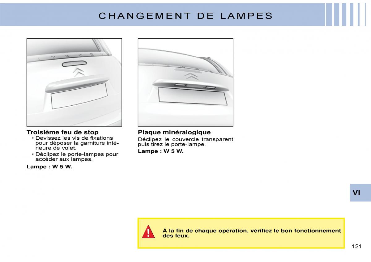 Citroen C3 Pluriel manuel du proprietaire / page 127