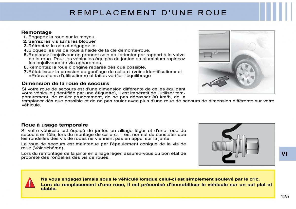 Citroen C3 Pluriel manuel du proprietaire / page 131