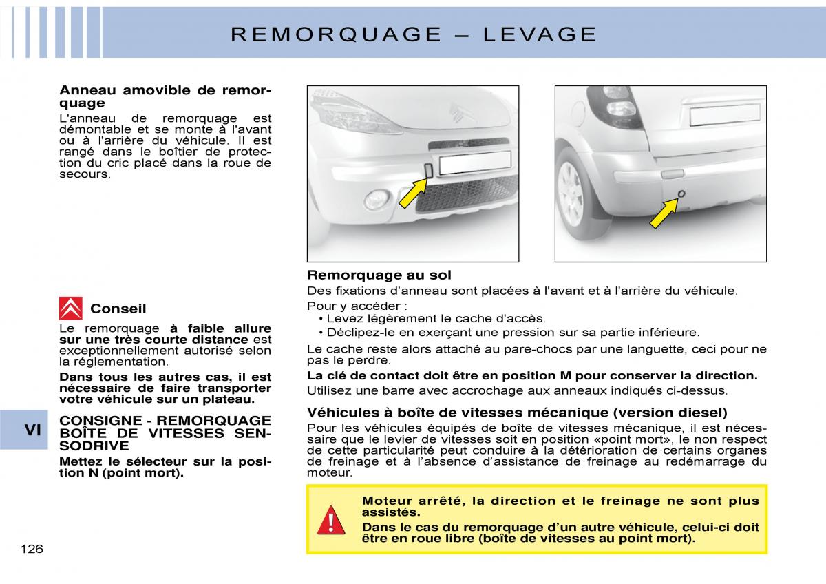 Citroen C3 Pluriel manuel du proprietaire / page 132