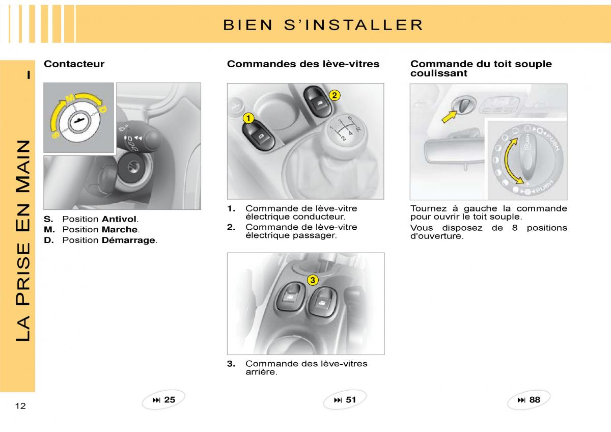 Citroen C3 Pluriel manuel du proprietaire / page 15