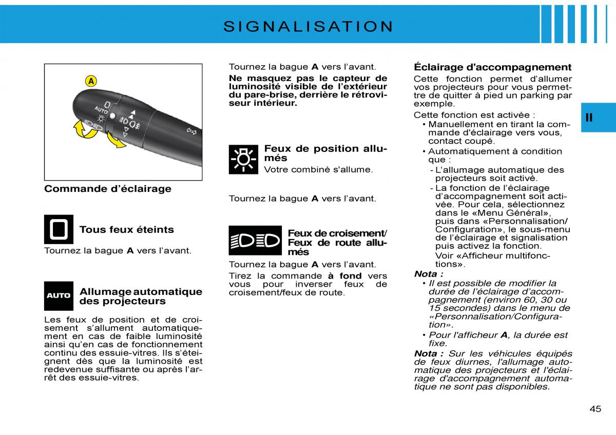 Citroen C3 Pluriel manuel du proprietaire / page 48