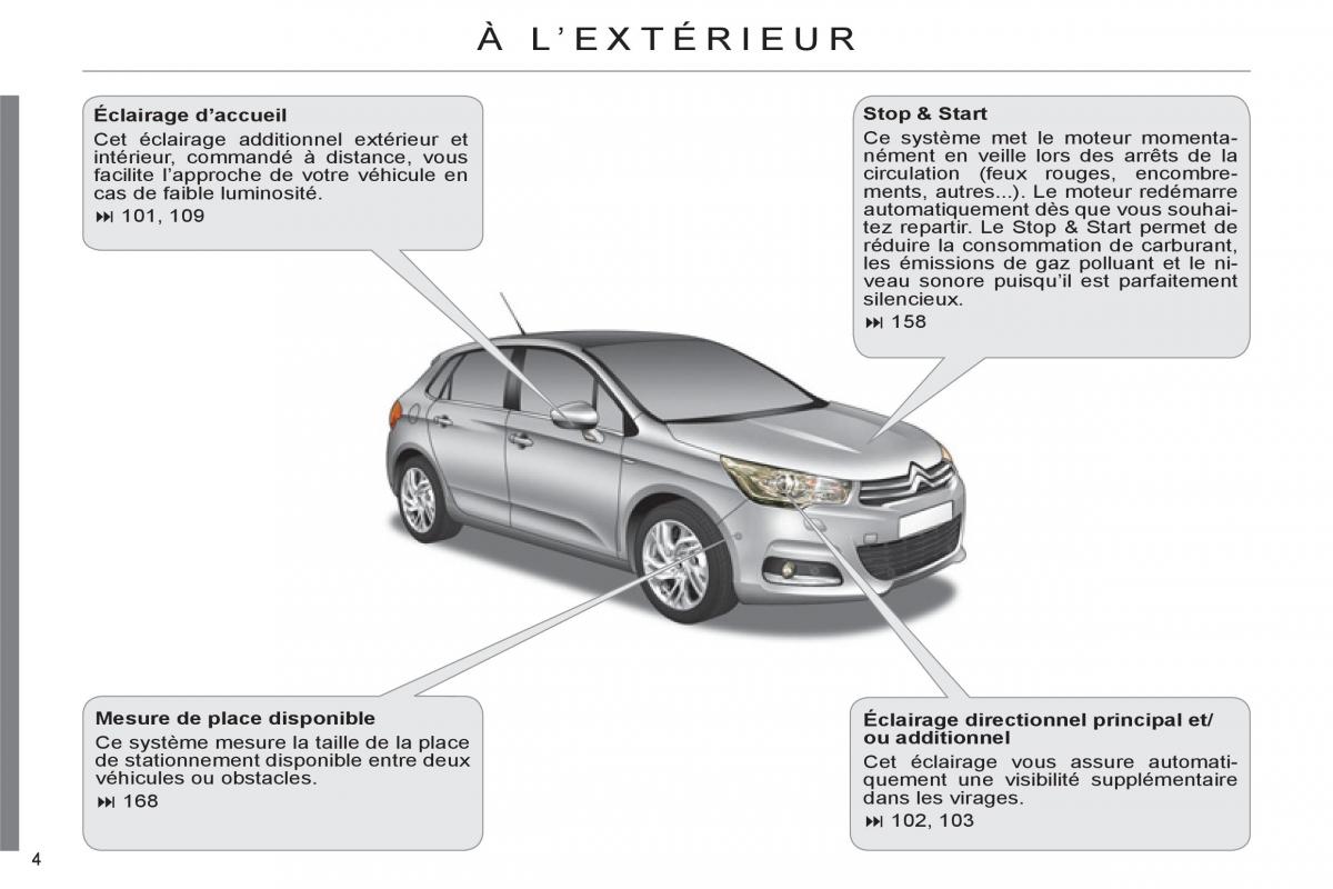 Citroen C4 II 2 manuel du proprietaire / page 6