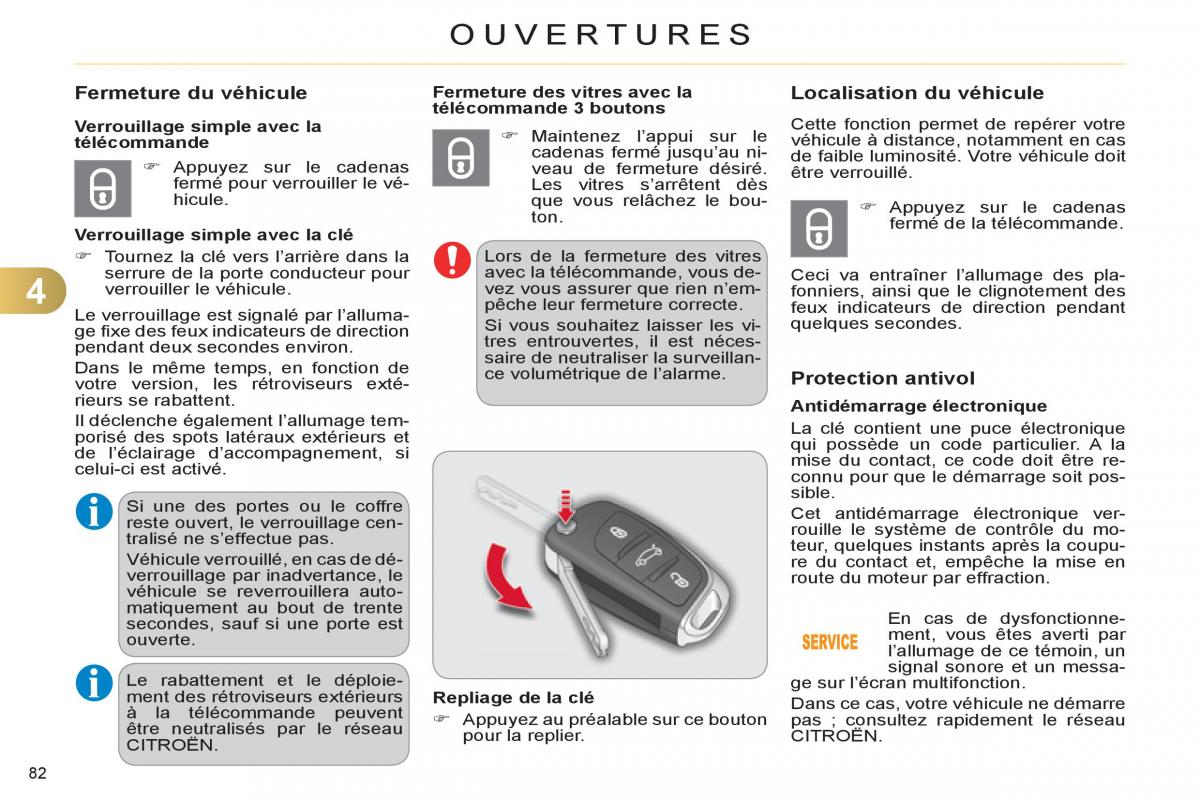 Citroen C4 II 2 manuel du proprietaire / page 84