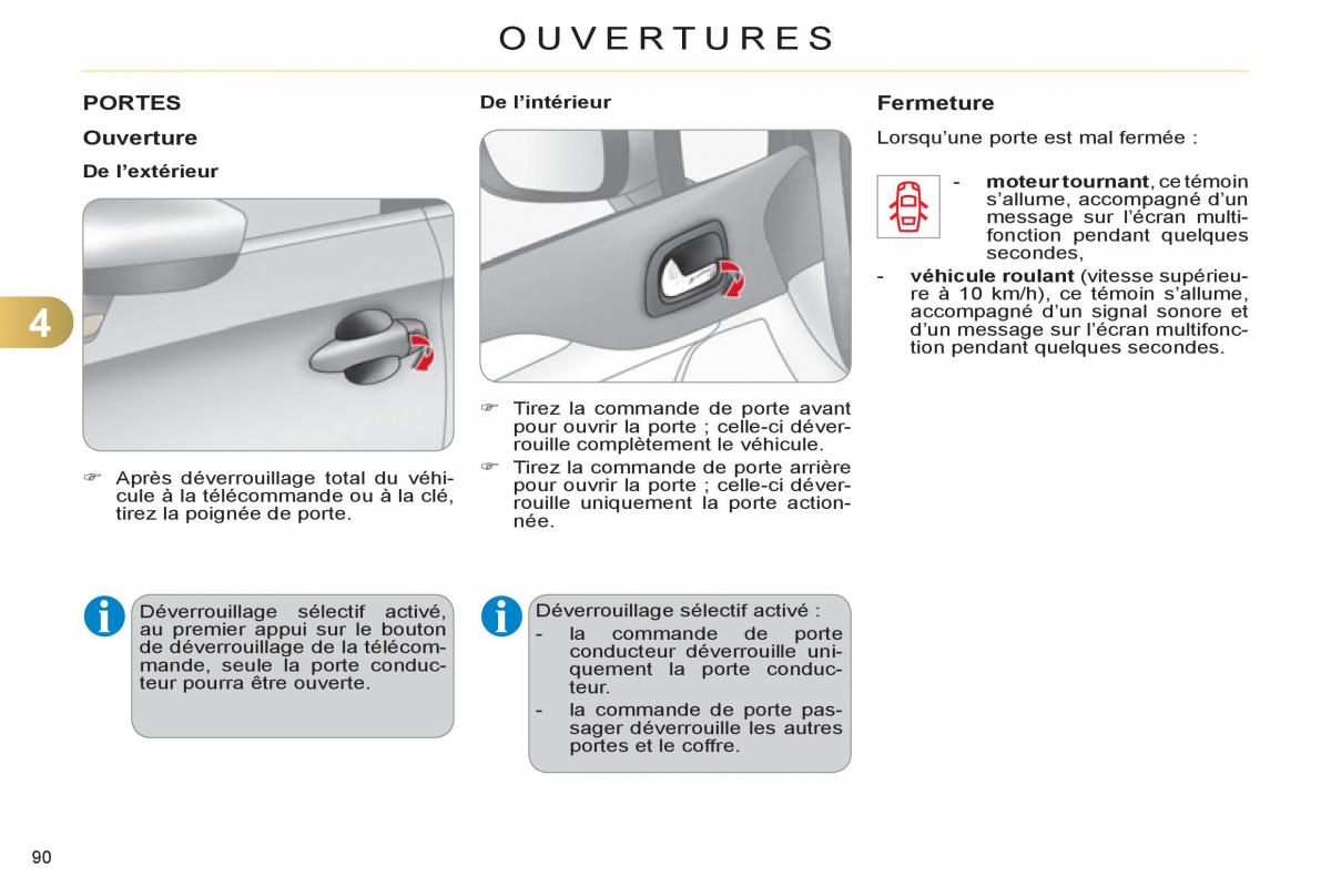 Citroen C4 II 2 manuel du proprietaire / page 92