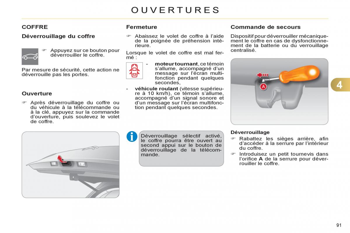 Citroen C4 II 2 manuel du proprietaire / page 93