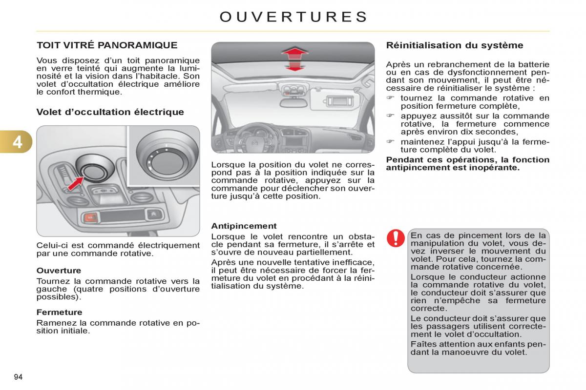 Citroen C4 II 2 manuel du proprietaire / page 96