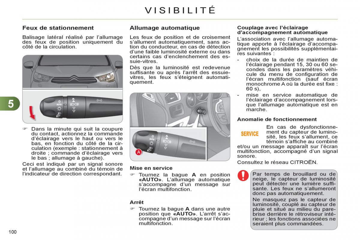 Citroen C4 II 2 manuel du proprietaire / page 102