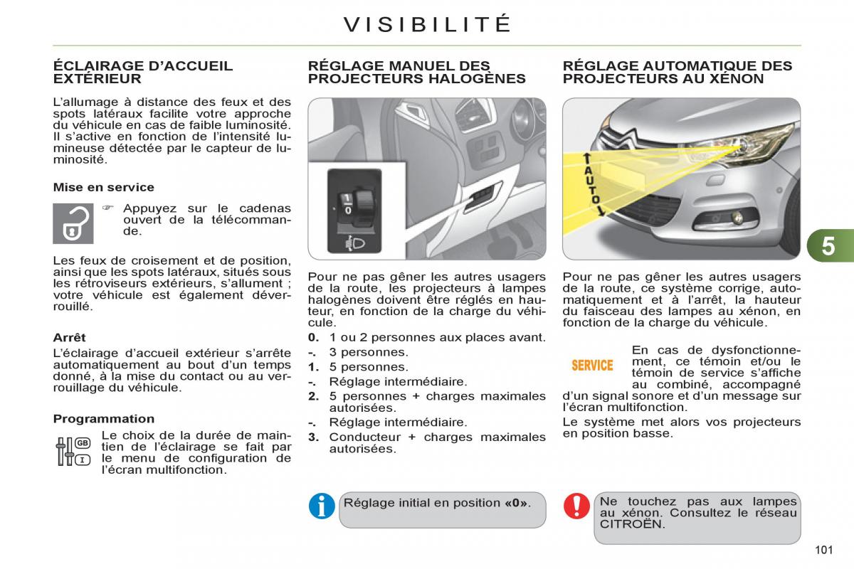 Citroen C4 II 2 manuel du proprietaire / page 103