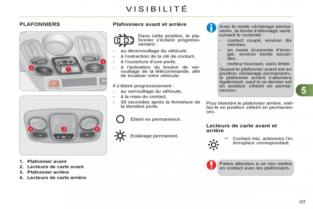 Citroen C4 II 2 manuel du proprietaire / page 109