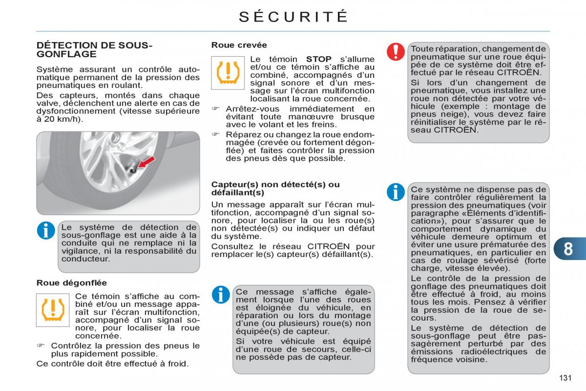 Citroen C4 II 2 manuel du proprietaire / page 133