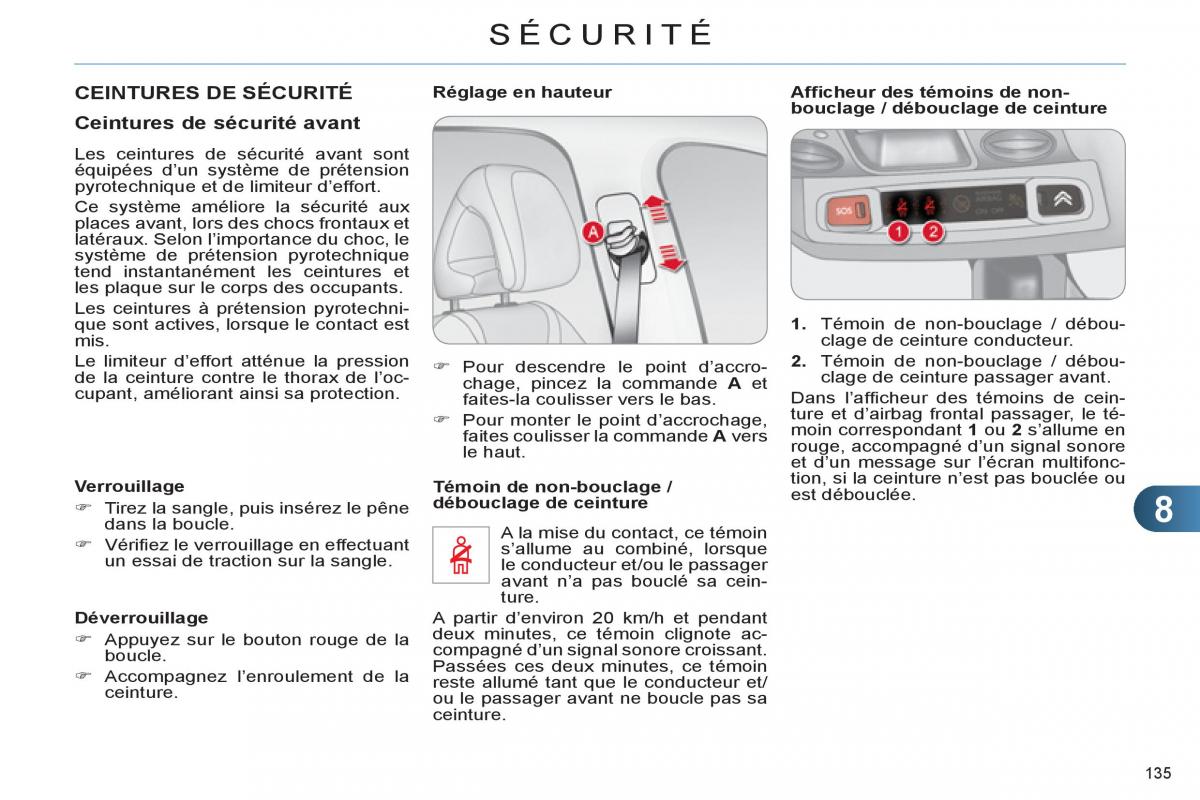 Citroen C4 II 2 manuel du proprietaire / page 137