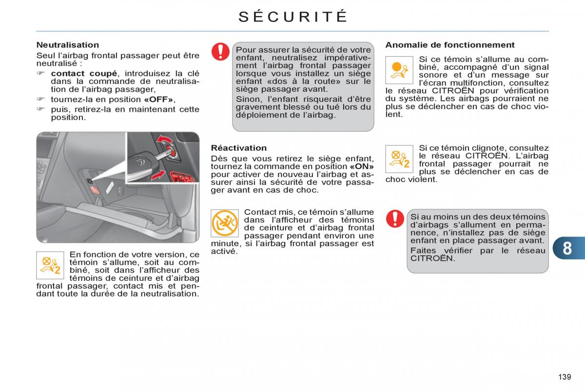 Citroen C4 II 2 manuel du proprietaire / page 141