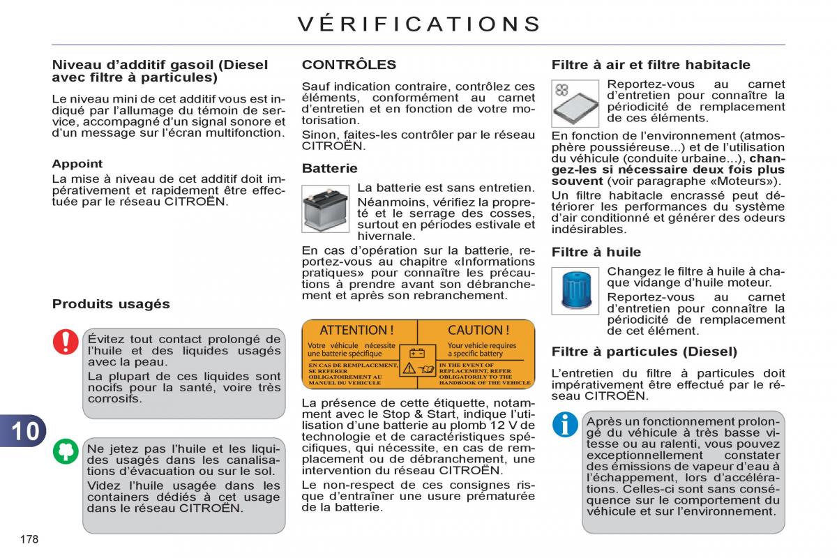 Citroen C4 II 2 manuel du proprietaire / page 180