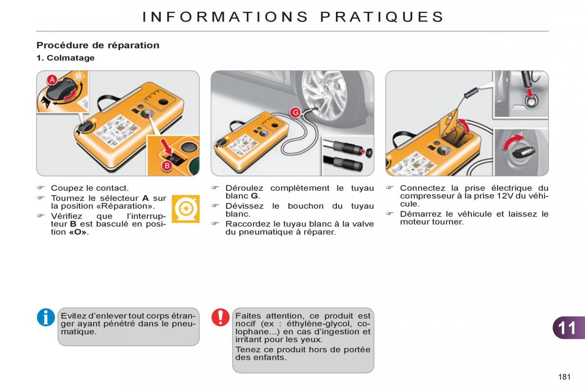 Citroen C4 II 2 manuel du proprietaire / page 183