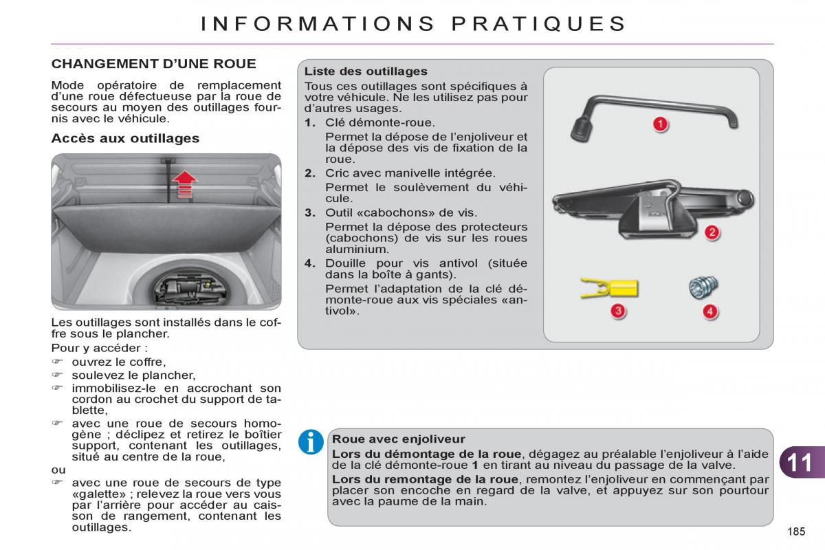 Citroen C4 II 2 manuel du proprietaire / page 187