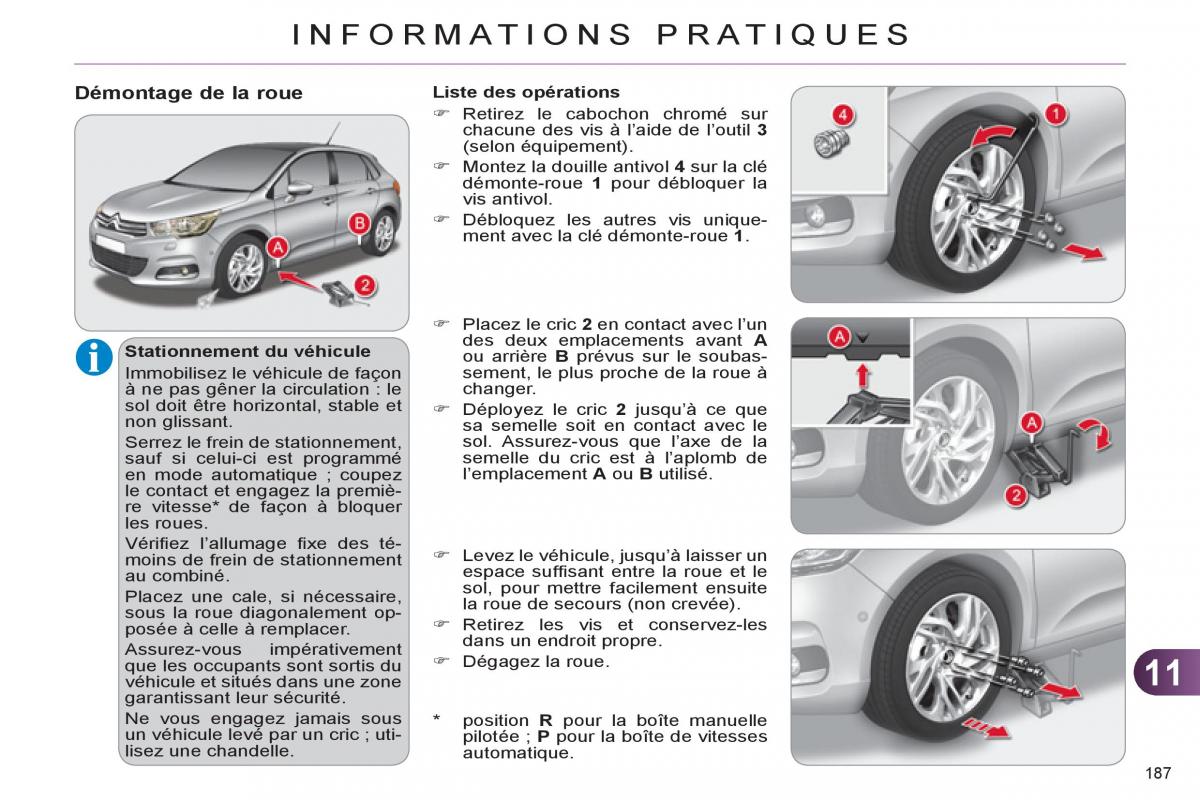 Citroen C4 II 2 manuel du proprietaire / page 189