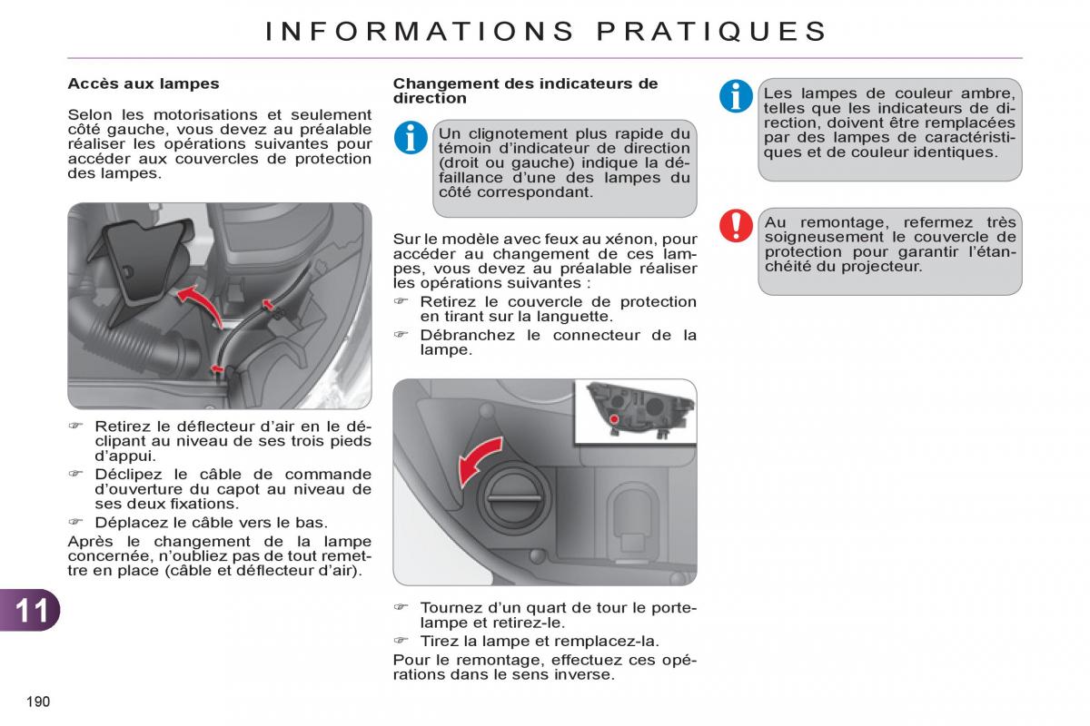 Citroen C4 II 2 manuel du proprietaire / page 192