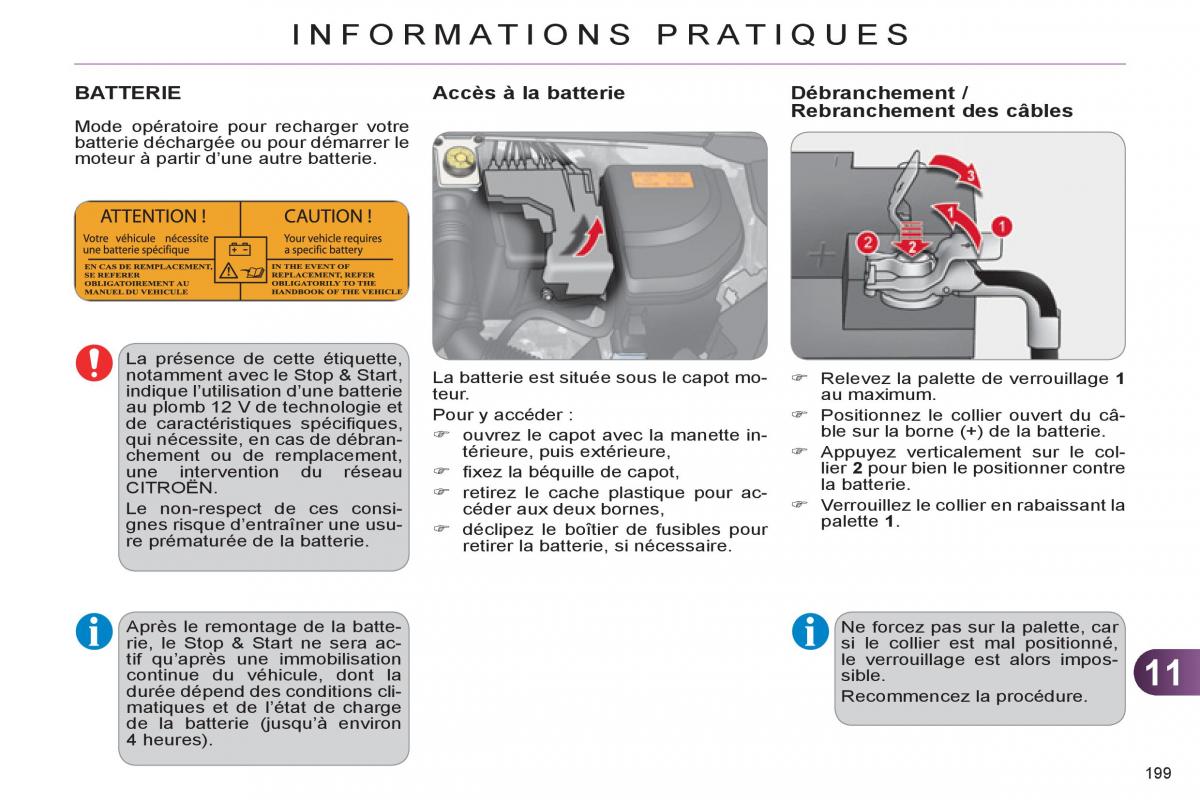 Citroen C4 II 2 manuel du proprietaire / page 201