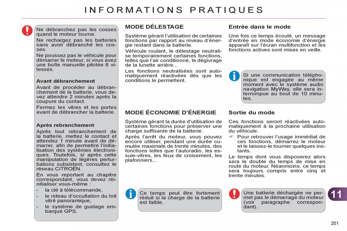 Citroen C4 II 2 manuel du proprietaire / page 203