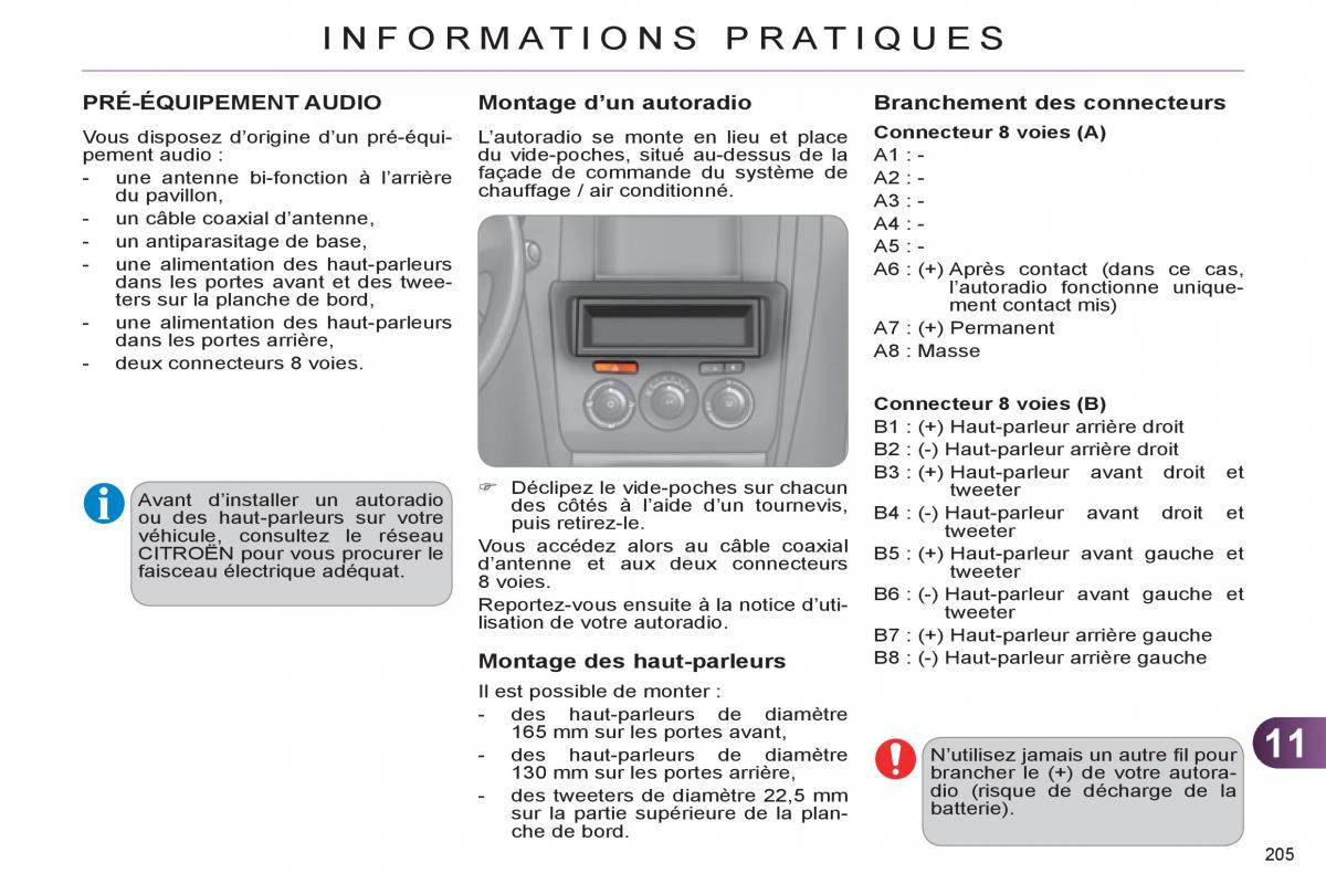 Citroen C4 II 2 manuel du proprietaire / page 207