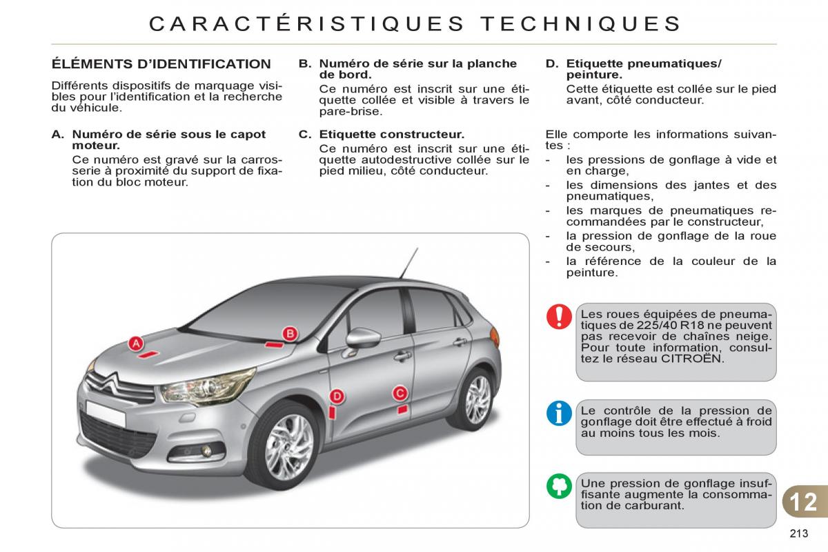 Citroen C4 II 2 manuel du proprietaire / page 215