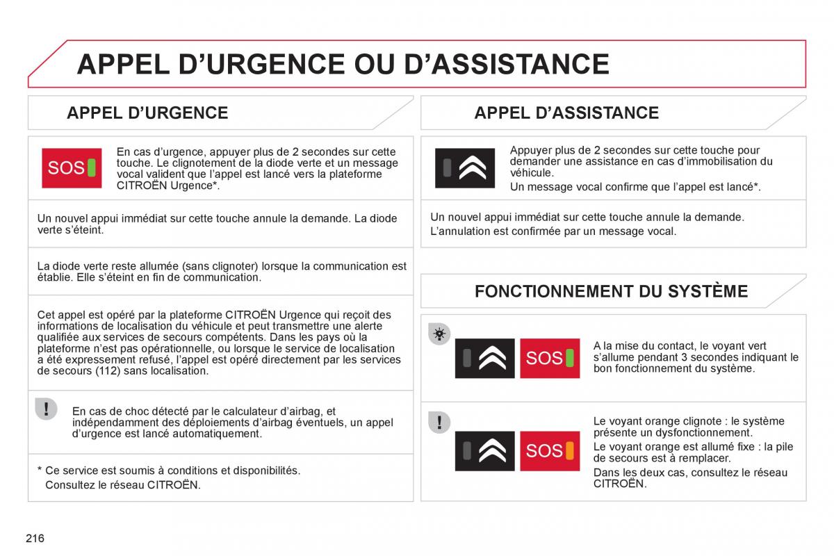 Citroen C4 II 2 manuel du proprietaire / page 218