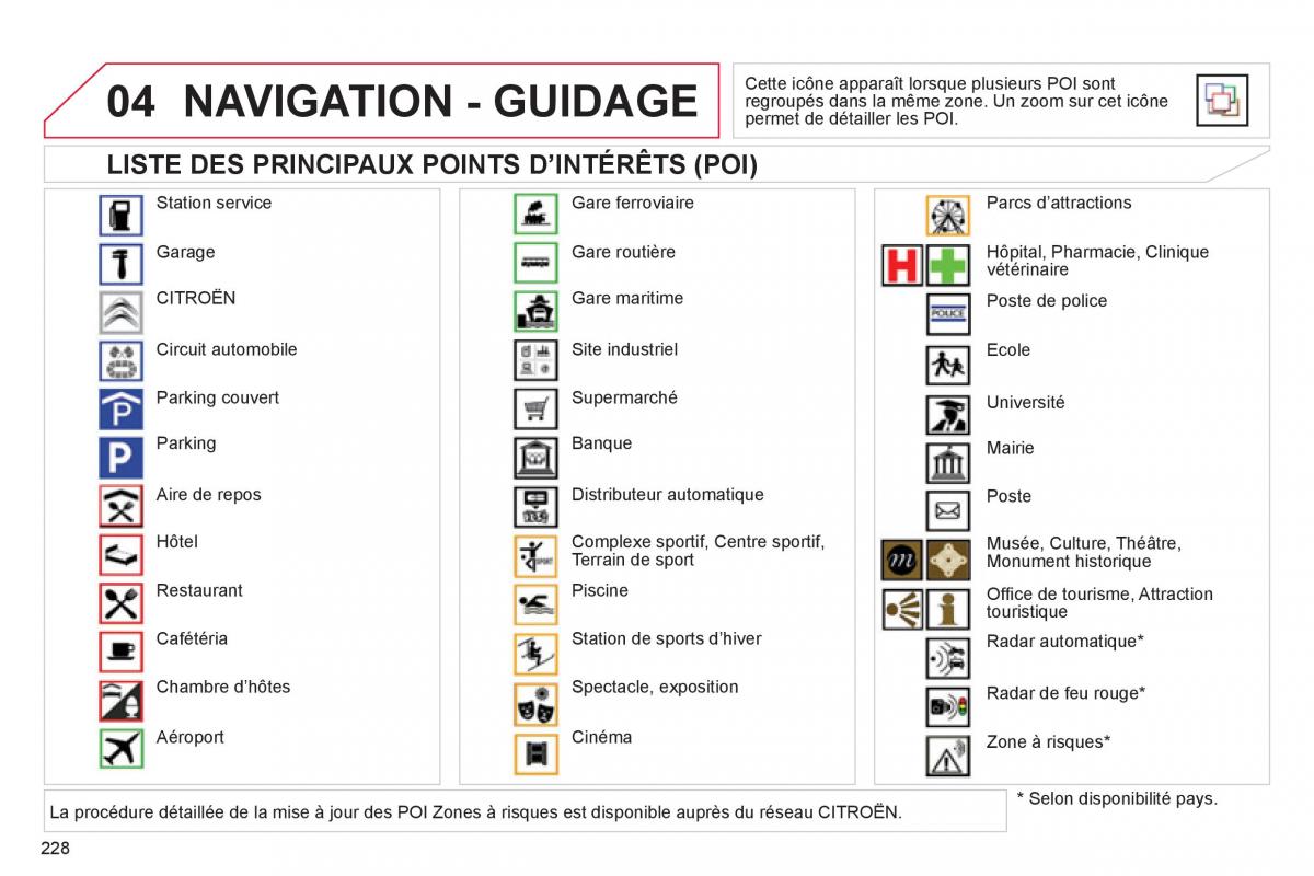 Citroen C4 II 2 manuel du proprietaire / page 230