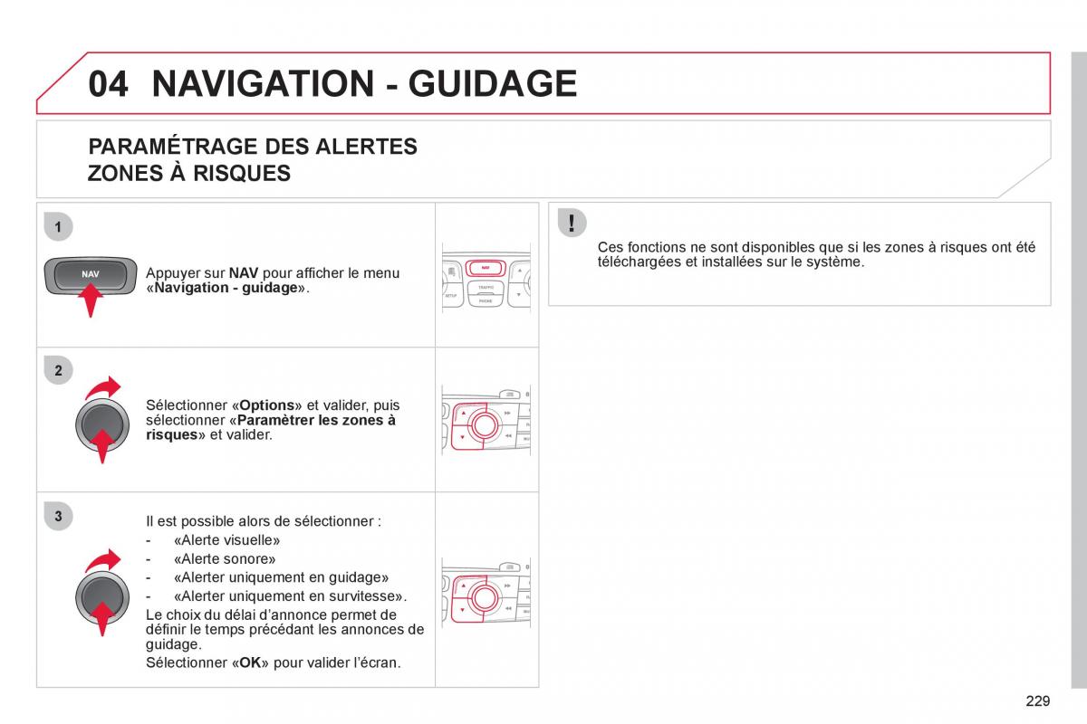 Citroen C4 II 2 manuel du proprietaire / page 231