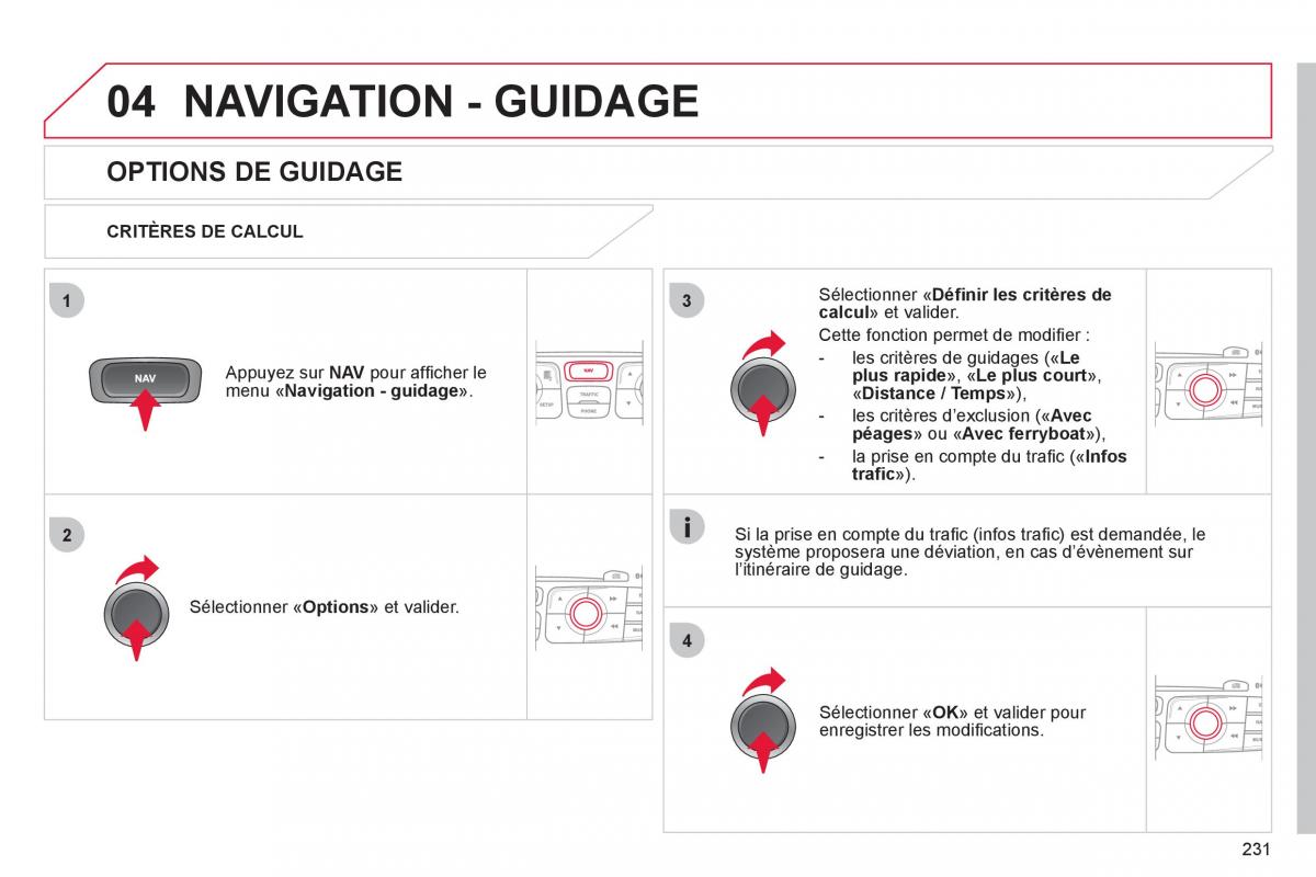 Citroen C4 II 2 manuel du proprietaire / page 233