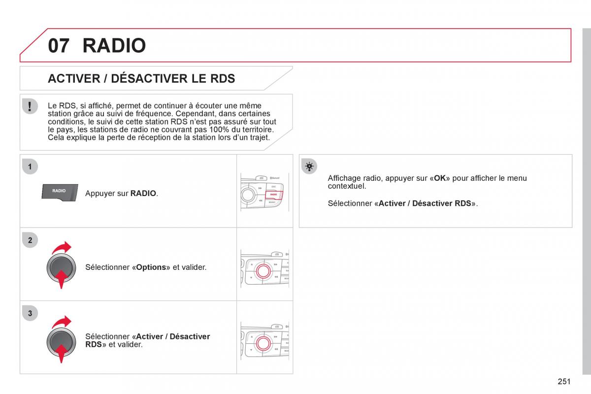 Citroen C4 II 2 manuel du proprietaire / page 253