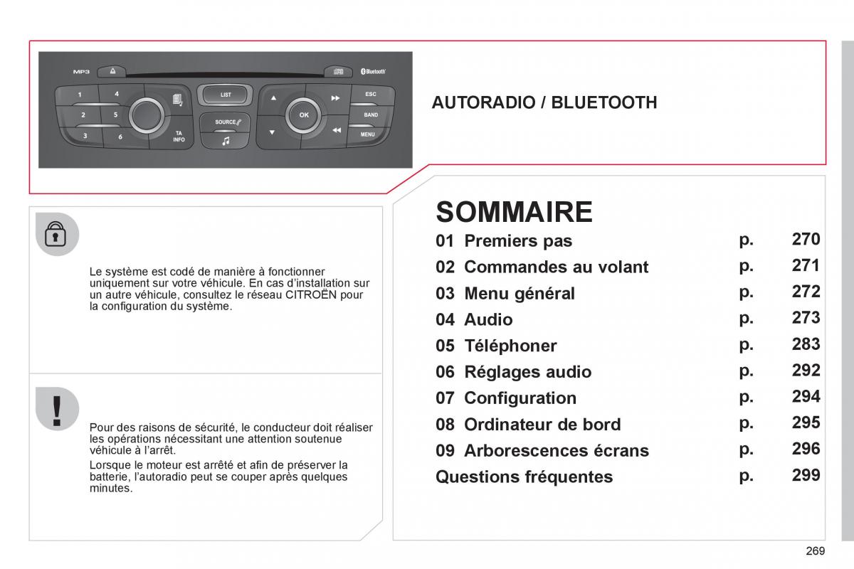 Citroen C4 II 2 manuel du proprietaire / page 271