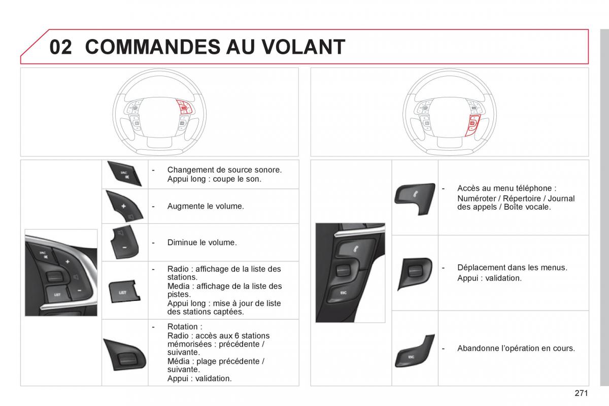 Citroen C4 II 2 manuel du proprietaire / page 273