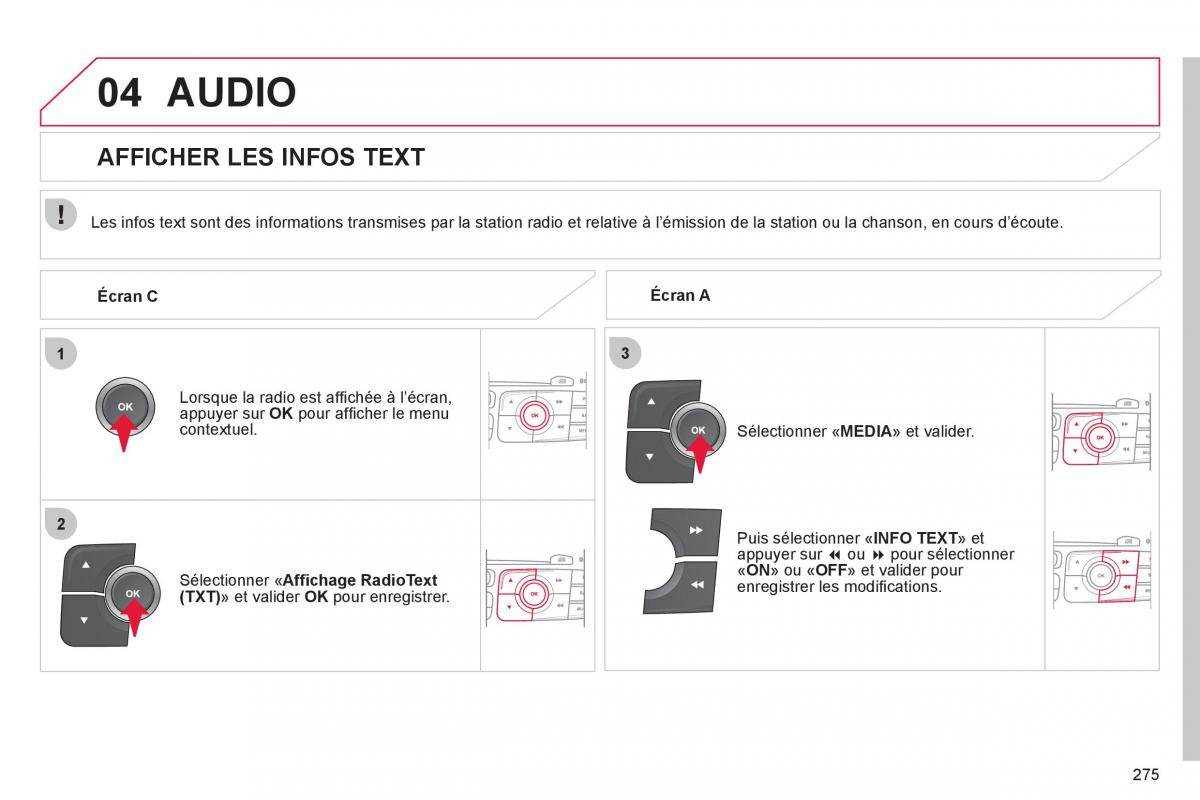 Citroen C4 II 2 manuel du proprietaire / page 277